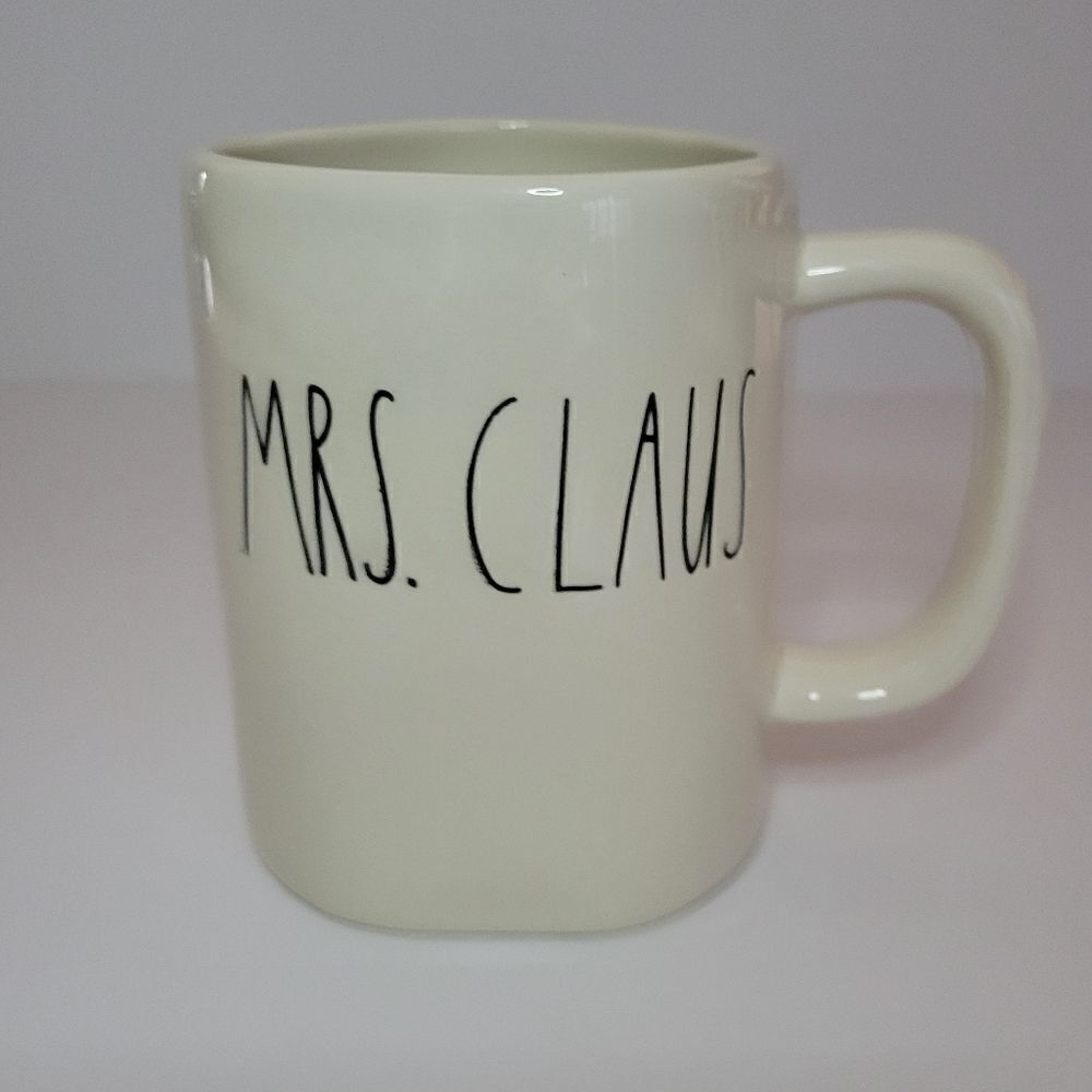 Rae Dunn by Magenta Mrs. Claus White Ceramic Christmas Mug